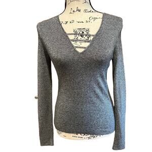Express Women's Gray Cutout Sweater Size Small EUC